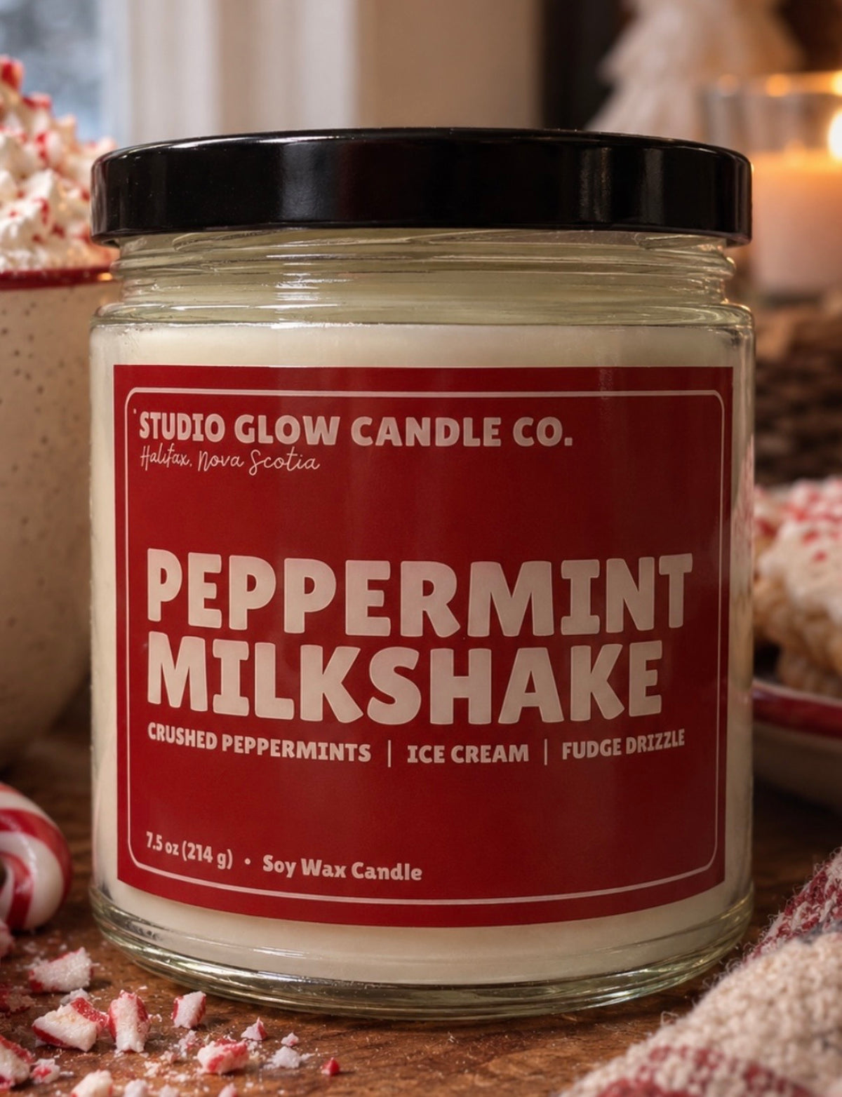 Peppermint Milkshake Soy Wax Candle