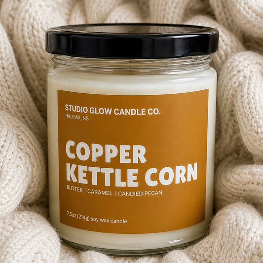 Copper Kettle Corn Soy Wax Candle
