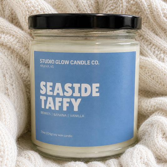 Seaside Taffy Soy Candle | Studio Glow Candle Co.