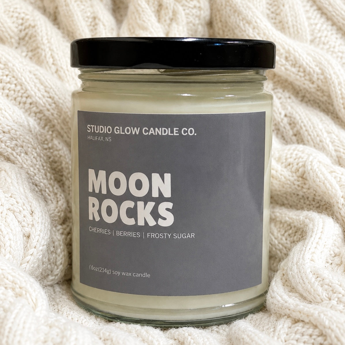 Moon Rocks Soy Candle | Studio Glow Candle Co.