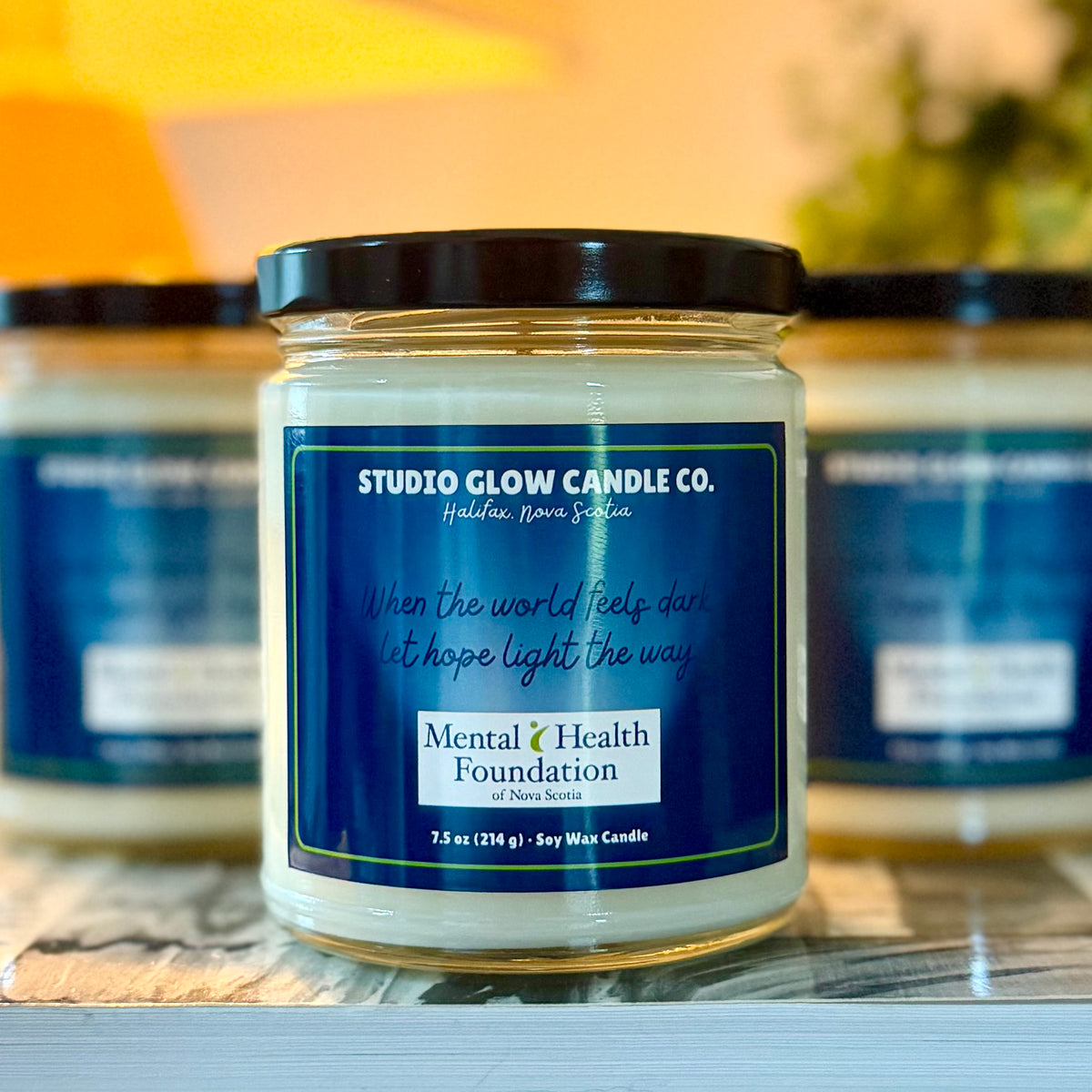 Mental Health Fundraiser Soy Wax Candle (Blueberry Muffin)