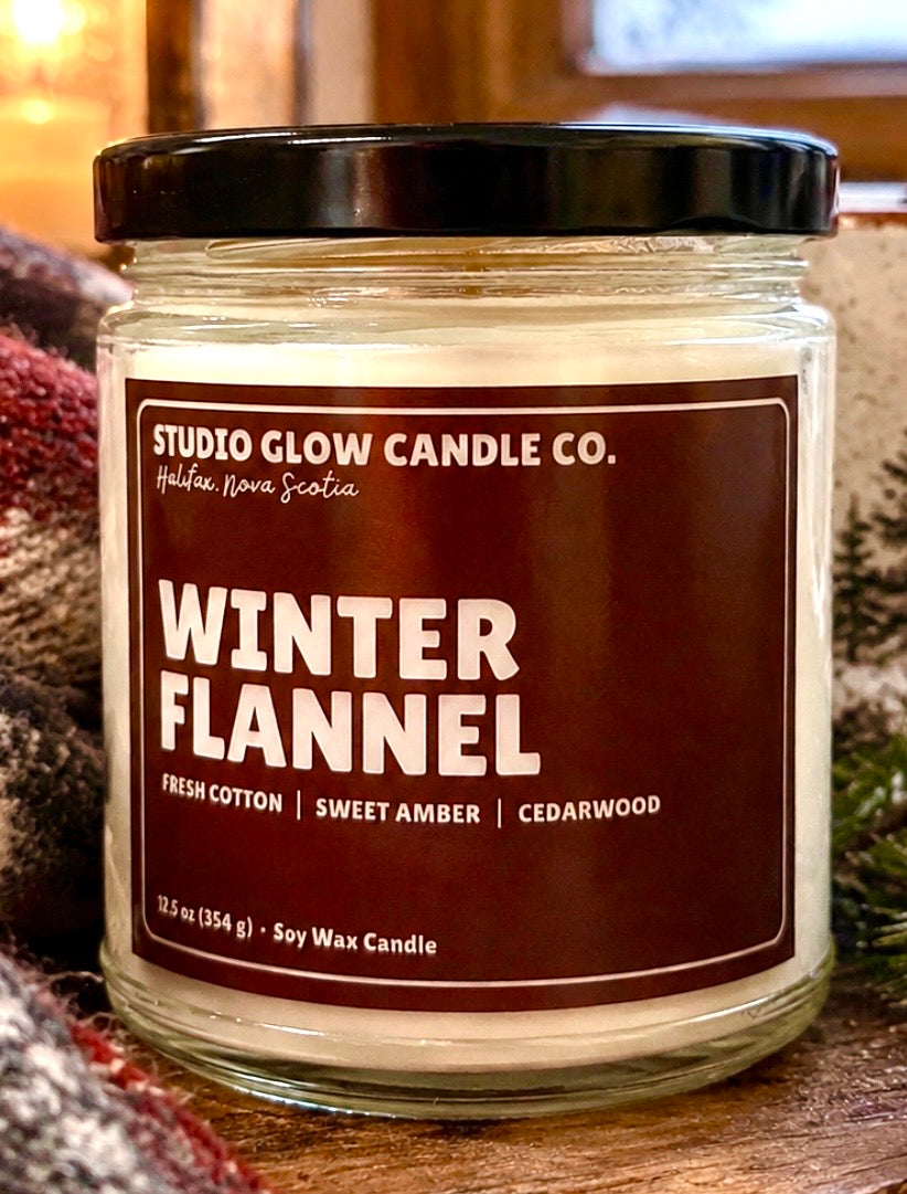 Winter Flannel Soy Wax Candle