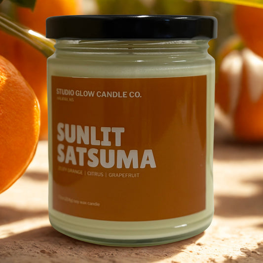 Sunlit Satsuma Candle - Hand-Poured in Nova Scotia