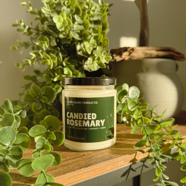 Candied Rosemary Soy Wax Candle