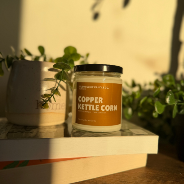 Copper Kettle Corn Soy Wax Candle